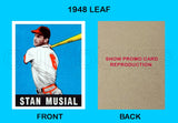 Stan Musial 1948 Leaf Reproduction Card - 3868