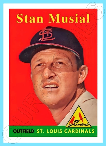 Stan Musial 1958 Topps Custom Card - 4139