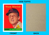 Stan Musial 1958 Topps Custom Card - 4139