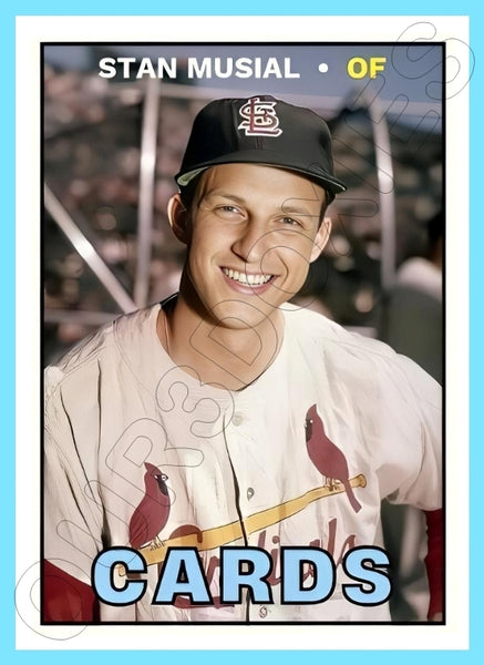 Stan Musial 1967 Topps Custom Card - 4484