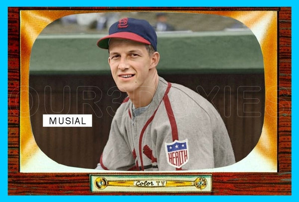 Stan Musial 1955 Bowman Custom Card - 4069