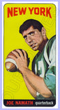 Joe Namath 1965 Topps Tall Boy Football Reproduction Card - 4393