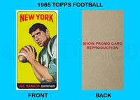 Joe Namath 1965 Topps Tall Boy Football Reproduction Card - 4393