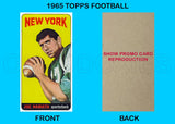 Joe Namath 1965 Topps Tall Boy Football Reproduction Card - 4393