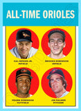 Ripken Robinson All Time Orioles 1963 Topps Custom Card - 4354