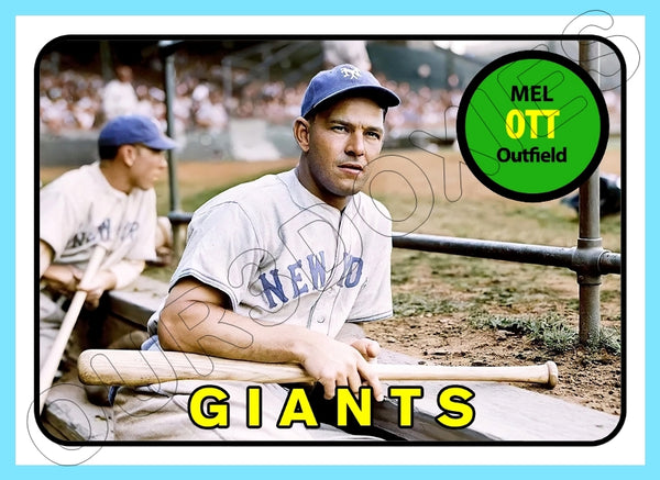 Mel Ott 1969 Topps Custom Card - 4539