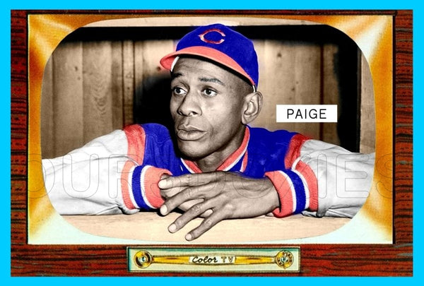Satchel Paige 1955 Bowman Custom Card - 4071