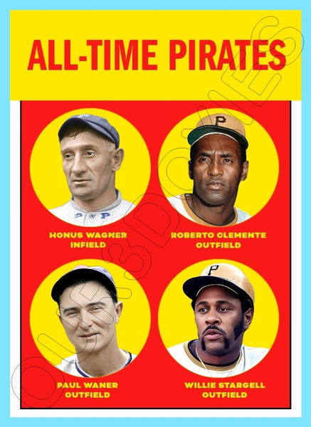 Wagner Clemente All Time Orioles 1963 Topps Custom Card - 4355