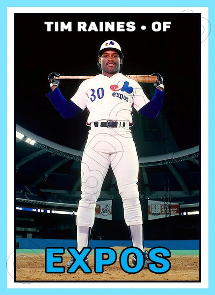 Tim Raines 1967 Topps Custom Card - 4485