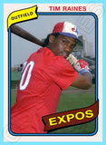 Tim Raines 1980 Topps Custom Card - 4932