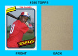 Tim Raines 1980 Topps Custom Card - 4932
