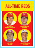 Rose Bench All Time Reds 1963 Topps Custom Card - 4357