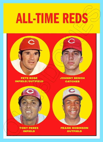 Rose Bench All Time Reds 1963 Topps Custom Card - 4357