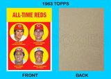 Rose Bench All Time Reds 1963 Topps Custom Card - 4357