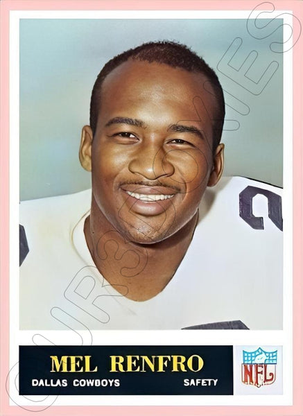 Mel Renfro 1965 Philadelphia Football Reproduction Card - 4391