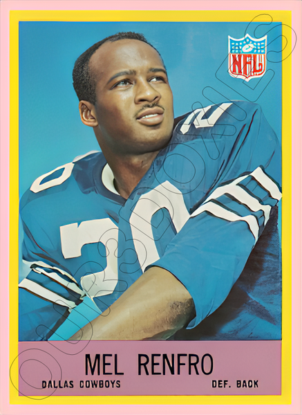 Mel Renfro 1967 Philadelphia Football Reproduction Card - 4521