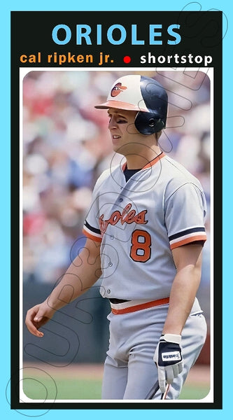 Cal Ripken Jr. 1971 Topps Tall Boy Custom Card - 4658
