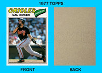 Cal Ripken Jr. 1977 Topps Custom Card - 4884