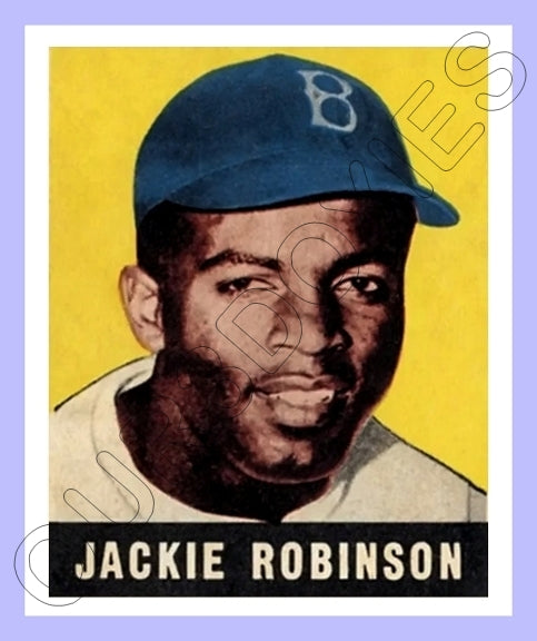 Jackie Robinson 1948 Leaf Reproduction Card - 3872