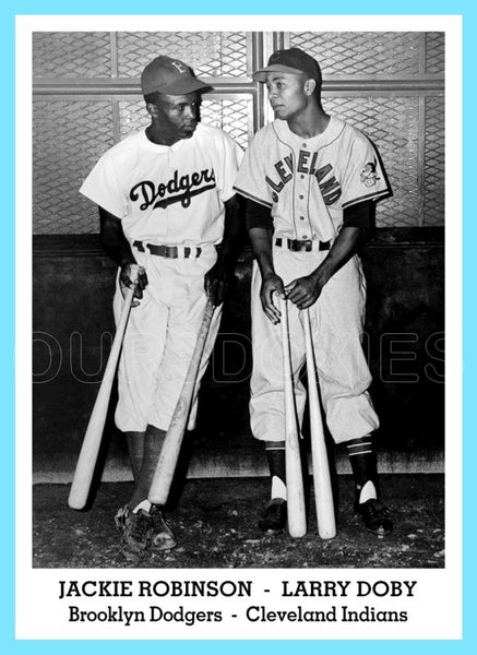 Jackie Robinson Larry Doby 1947 Tip Top Bread Custom Card - 3842