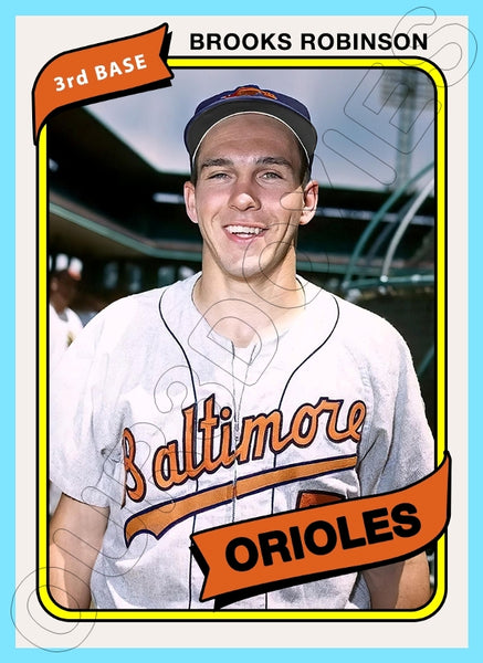 Brooks Robinson 1980 Topps Custom Card - 4933