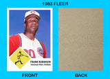 Frank Robinson 1963 Fleer Custom Card - 4336
