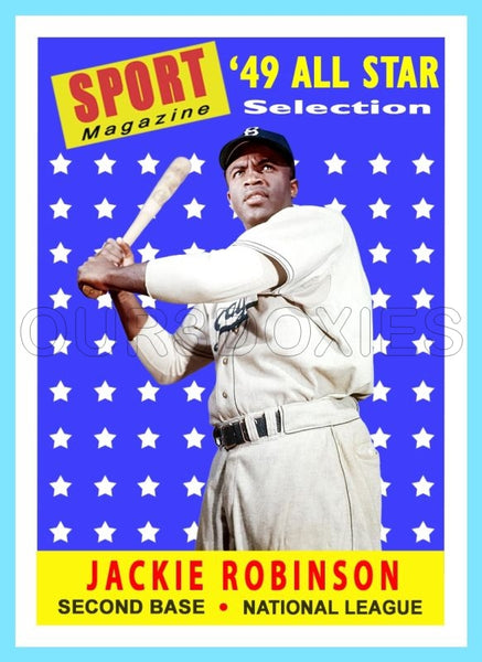 Jackie Robinson 1958 Topps AS Custom Card - 4141