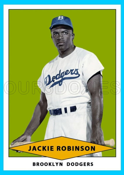 Jackie Robinson 1954 Red Heart Custom Card - 4057