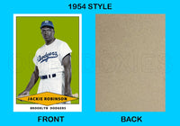 Jackie Robinson 1954 Red Heart Custom Card - 4057