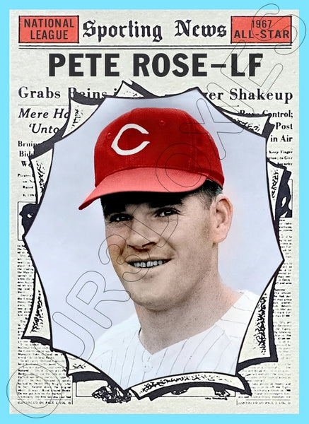 Pete Rose 1961 Topps AS Custom Card - 4276