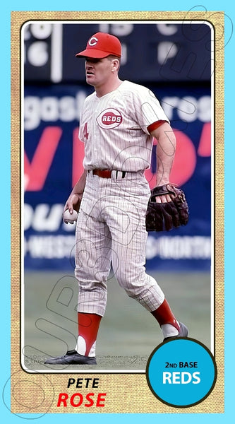 Pete Rose 1968 Topps Tall Boy Custom Card - 4643