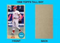 Pete Rose 1968 Topps Tall Boy Custom Card - 4643