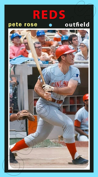 Pete Rose 1971 Topps Tall Boy Custom Card - 4659