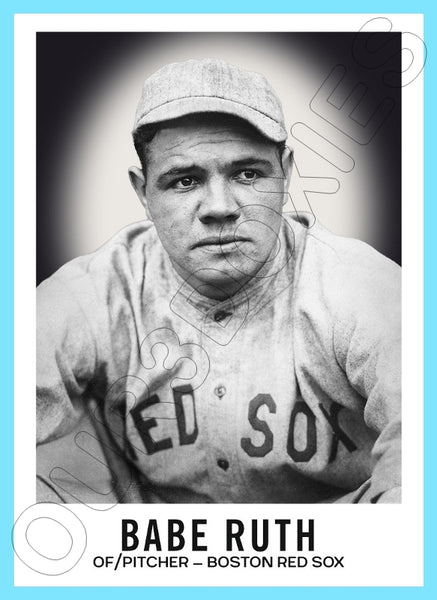 Babe Ruth Red Sox 1960 Leaf Custom Card - 4434