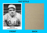 Babe Ruth 1947 Tip Top Bread Custom Card - 3844