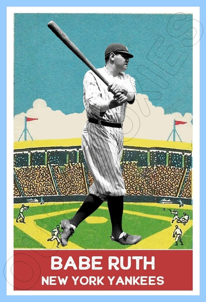 Babe Ruth 1933 DeLong Custom Card - 4630