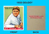 Babe Ruth 1933 Goudey Reproduction Card #181 - 3682