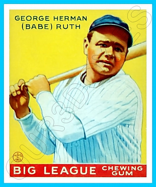 Babe Ruth 1933 Goudey Reproduction Card #53 - 3679