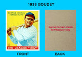 Babe Ruth 1933 Goudey Reproduction Card #53 - 3679