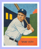 Babe Ruth 1934-1936 Diamond Stars Custom Card Yankees - 3740