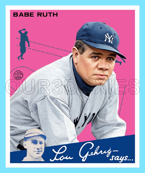 Babe Ruth 1934 Goudey Custom Card - 3732