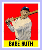 Babe Ruth 1948 Leaf Custom Card - 3978
