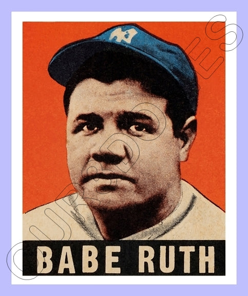 Babe Ruth 1948 Leaf Reproduction Card - 3873
