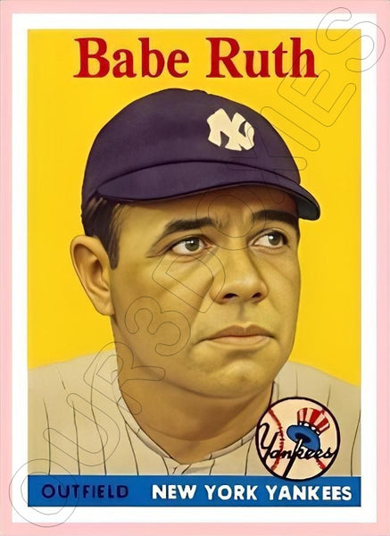 Babe Ruth 1958 Topps Custom Card - 4144