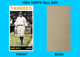 Babe Ruth 1964 Topps Tall Boy Custom Card - 4635