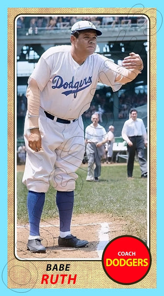 Babe Ruth 1968 Topps Tall Boy Custom Card - 4644