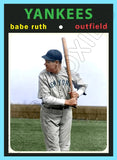 Babe Ruth 1971 Topps Custom Card - 4612