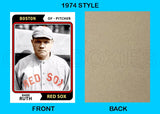 Babe Ruth 1974 Topps Custom Card - 4822