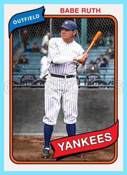 Babe Ruth 1980 Topps Custom Card - 4935