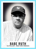 Babe Ruth Yankees 1960 Leaf Custom Card - 4435